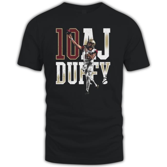 10 Aj Duffy College Player Signature Shirt